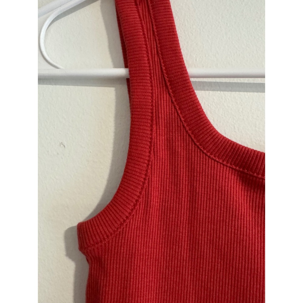 Art Class Ribbed Tank Top Girls Size M 8 Mineral Red Summer Shirt - Picture 2 of 2